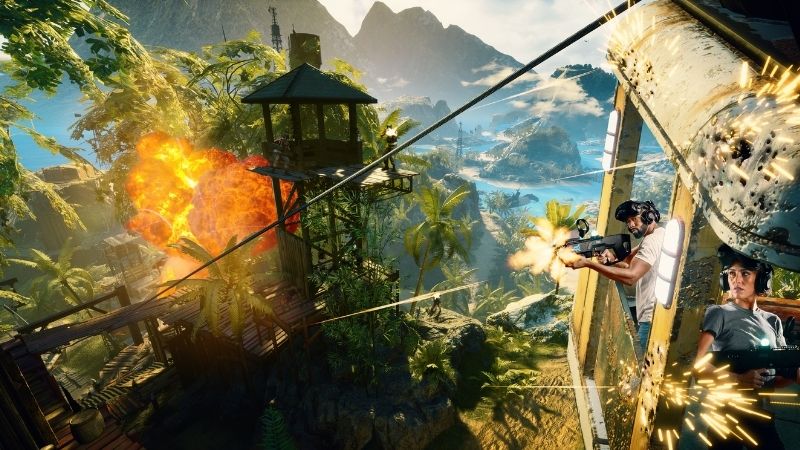 The final fight in Far Cry VR